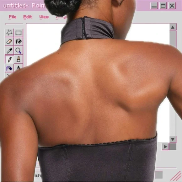 SKIMS Stretch Satin Corset CHOKER NECKLACE ONLY BNWT! - Picture 5 of 8